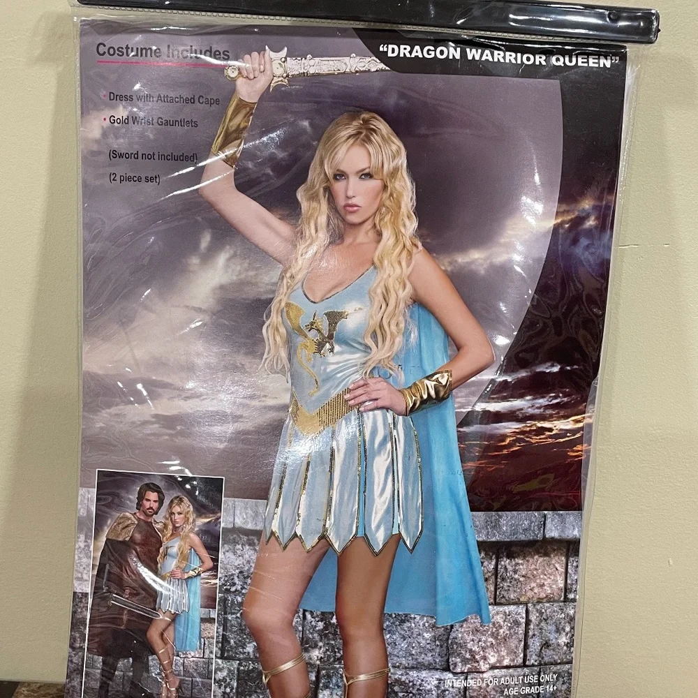 Sexy DRAGON QUEEN WARRIOR Game of Thrones Costume Dress Halloween MEDIUM M New